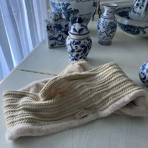 UGG Cream Knit infinity scarf